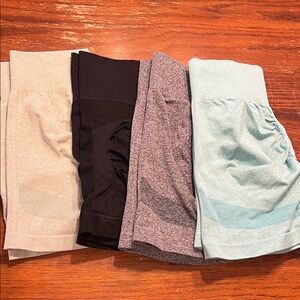 Set of Four Athletic Shorts in Various Colors